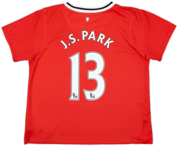 2011-12 Manchester United Home Shirt J.S.Park #13 - 6/10 - (7-8 Years)