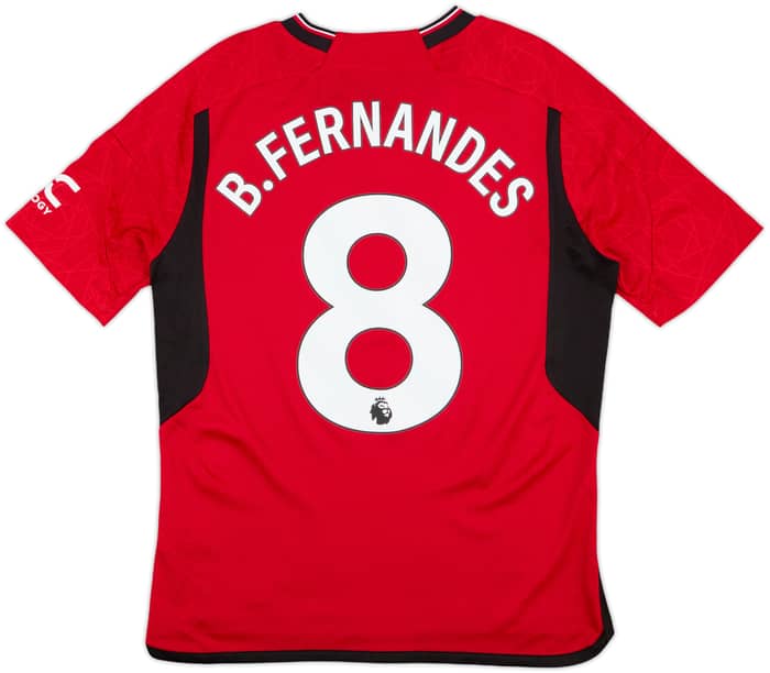 2023-24 Manchester United Home Shirt B.Fernandes #8 - 10/10 - (XL.Boys)