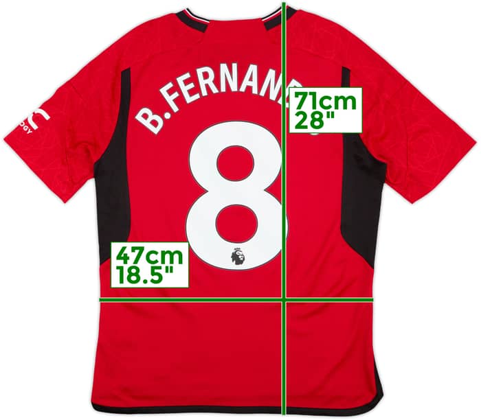 2023-24 Manchester United Home Shirt B.Fernandes #8 - 10/10 - (XL.Boys)