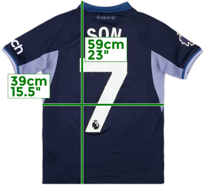 2023-24 Tottenham Away Shirt Son #7 - 8/10 - (M.Boys)