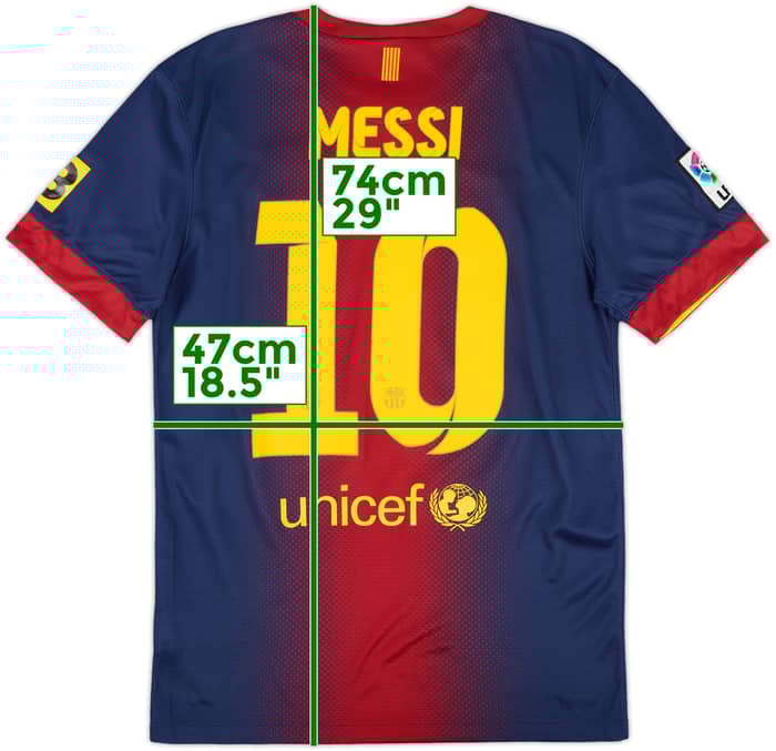 2012-13 Barcelona Home Shirt Messi #10 - 8/10 - (S)