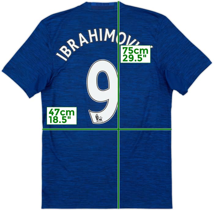 2016-17 Manchester United Away Shirt Ibrahimovic #9 - 8/10 - (S)