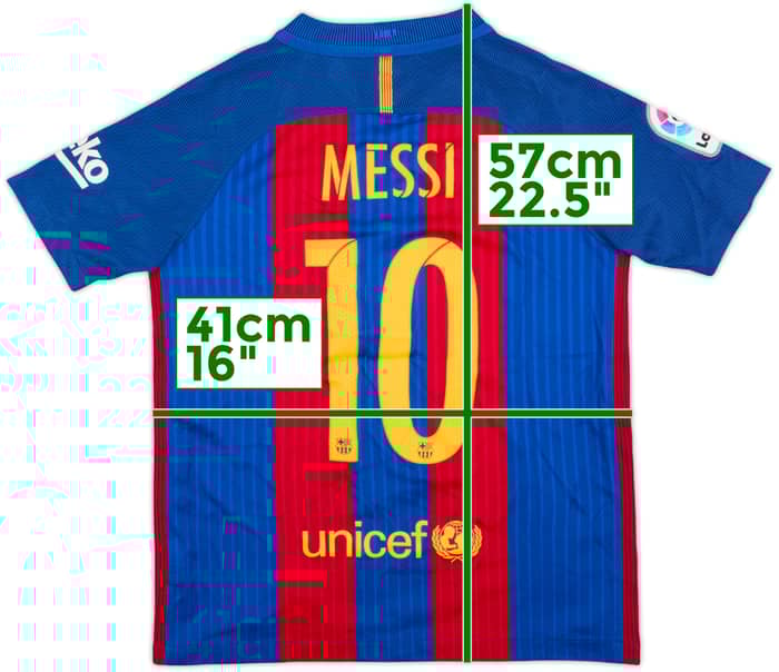 2016-17 Barcelona Home Shirt Messi #10 - 8/10 - (M.Boys)