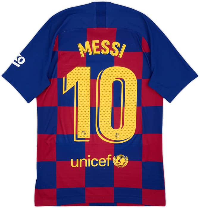 2019-20 Barcelona Authentic Home Shirt Messi #10 - 8/10 - (S)