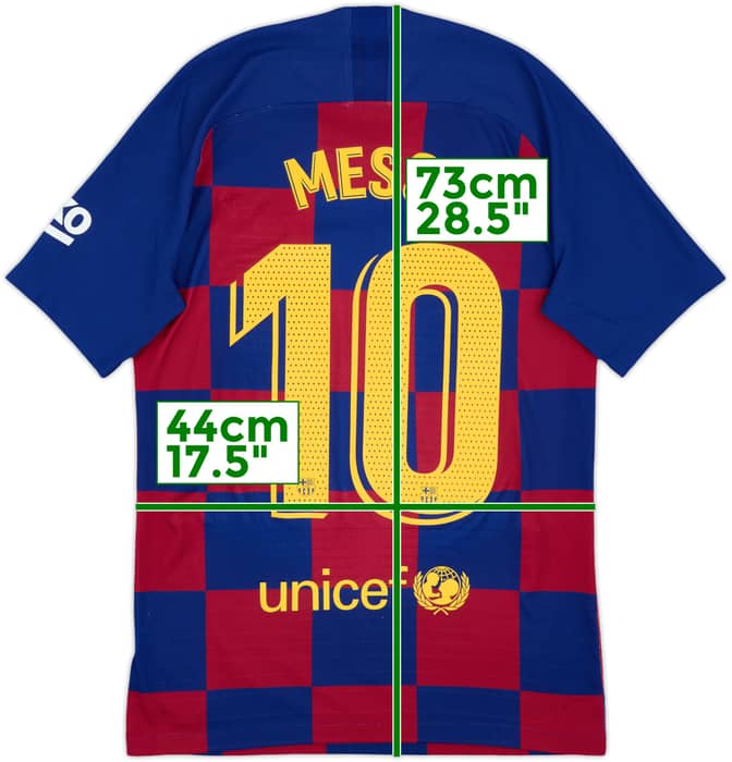 2019-20 Barcelona Authentic Home Shirt Messi #10 - 8/10 - (S)