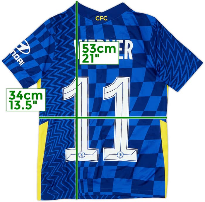 2022-23 Chelsea Home Shirt Werner #11 - 9/10 - (M.Boys)