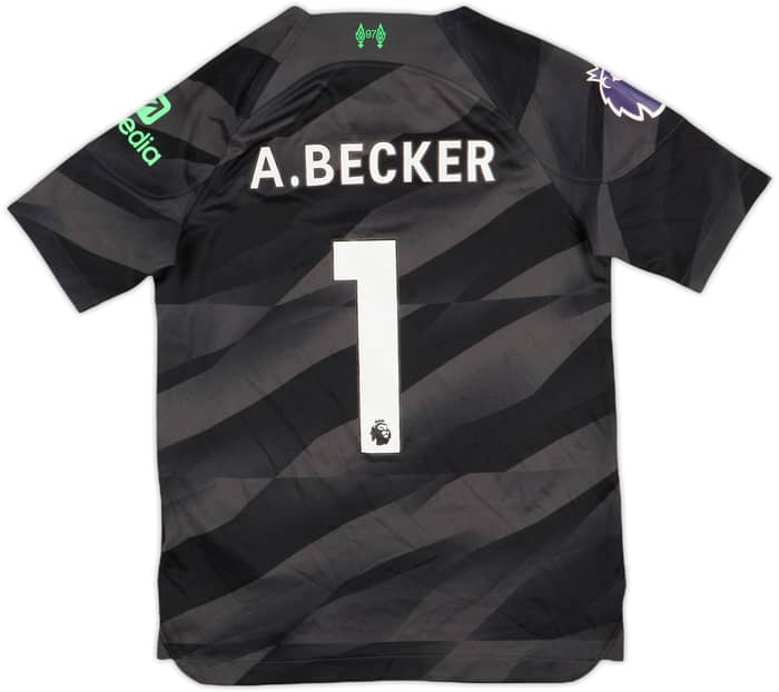 2023-24 Liverpool GK S/S Shirt A.Becker #1 - 8/10 - (S.Boys)