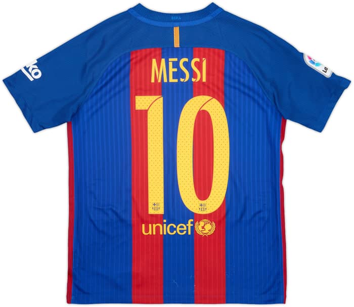 2016-17 Barcelona Home Shirt Messi #10 - 8/10 - (XL.Boys)