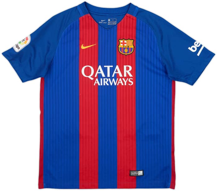 2016-17 Barcelona Home Shirt Messi #10 - 8/10 - (XL.Boys)