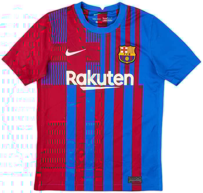 2021-22 Barcelona Home Shirt - 8/10 - (M.Boys)
