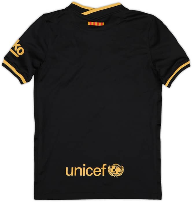2020-21 Barcelona Away Shirt - 10/10 - (S.Boys)