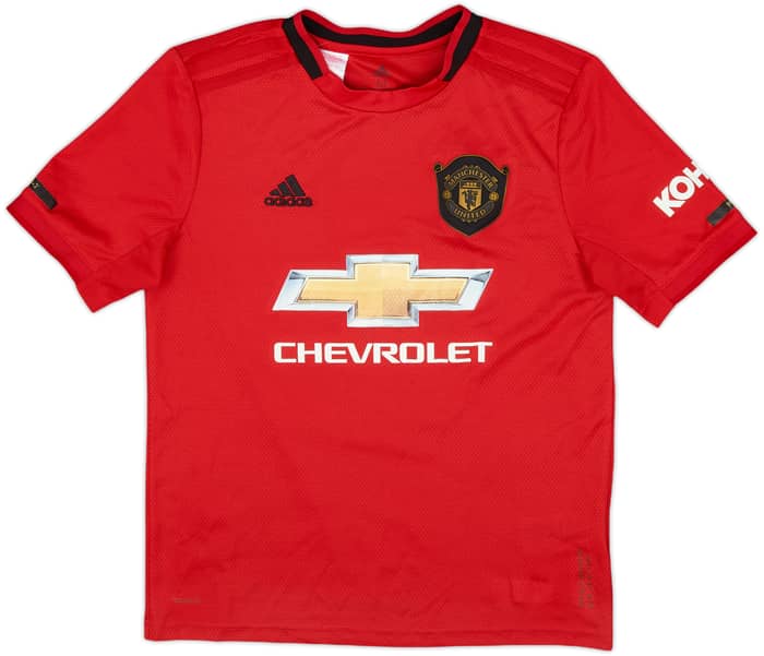 2019-20 Manchester United Home Shirt B.Fernandes #18 - 7/10 - (M.Boys)