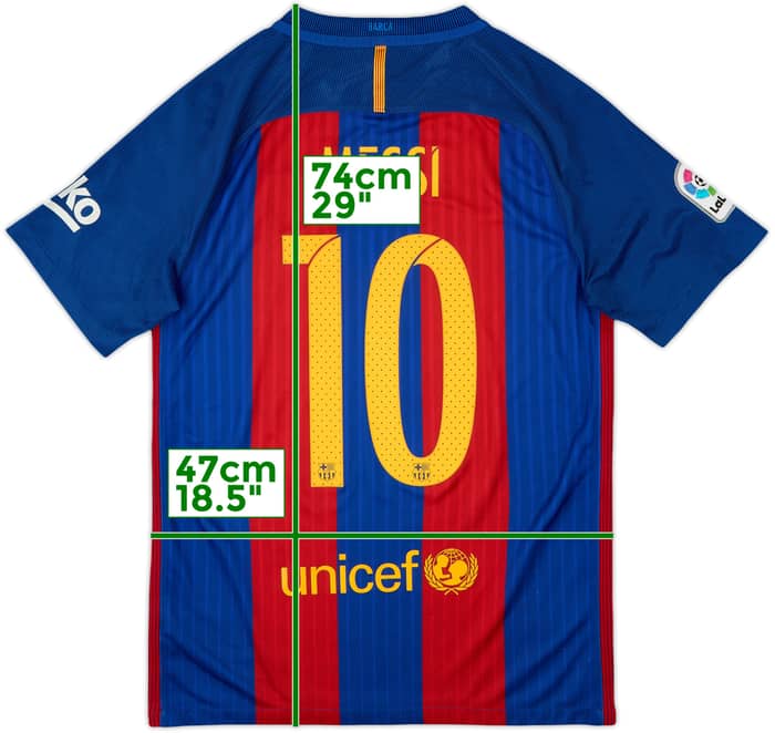 2016-17 Barcelona Home Shirt Messi #10 - 8/10 - (S)
