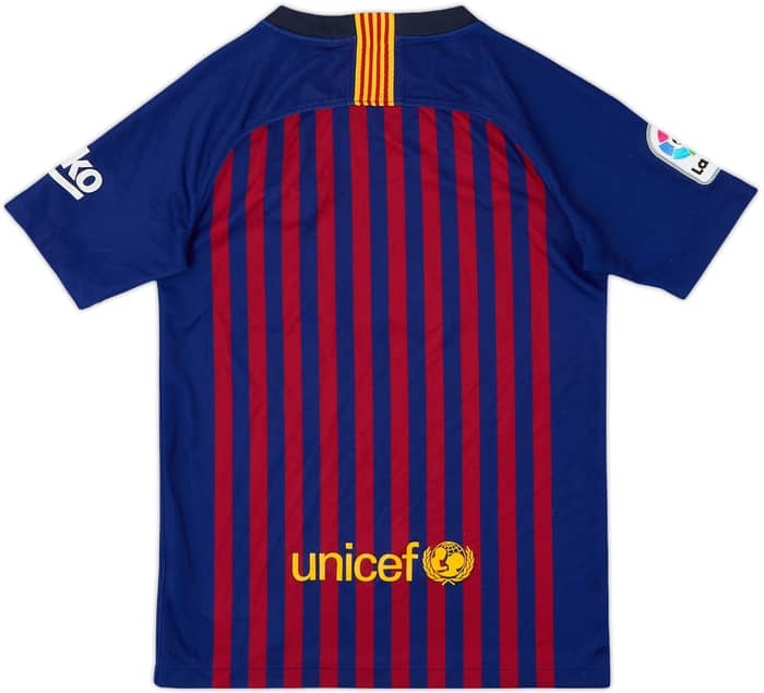 2018-19 Barcelona Home Shirt - 9/10 - (M.Boys)
