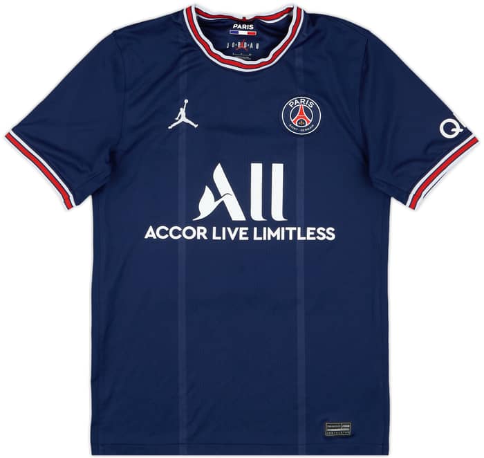 2021-22 Paris Saint-Germain Home Shirt Mbappe #7 - 7/10 - (S)