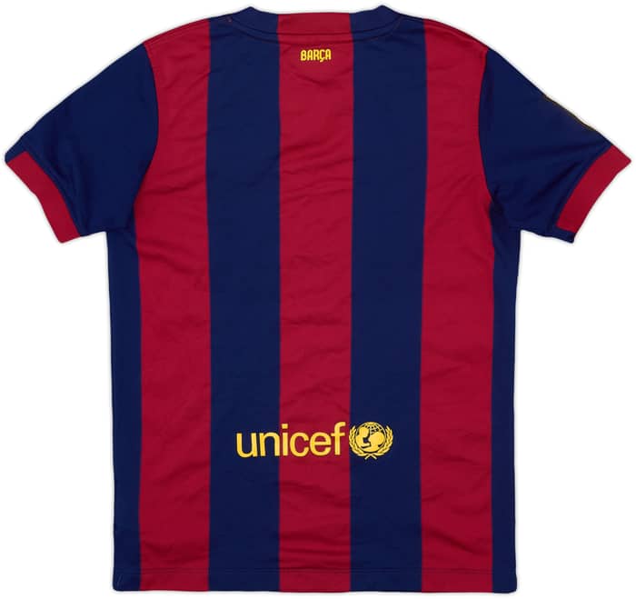 2014-15 Barcelona Home Shirt - 7/10 - (M.Boys)