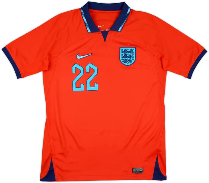 2022-23 England Away Shirt Bellingham #22 - 10/10 - (XL.Boys)