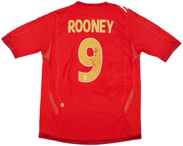 2006-08 England Away Shirt Rooney #9 - 4/10 - (M)