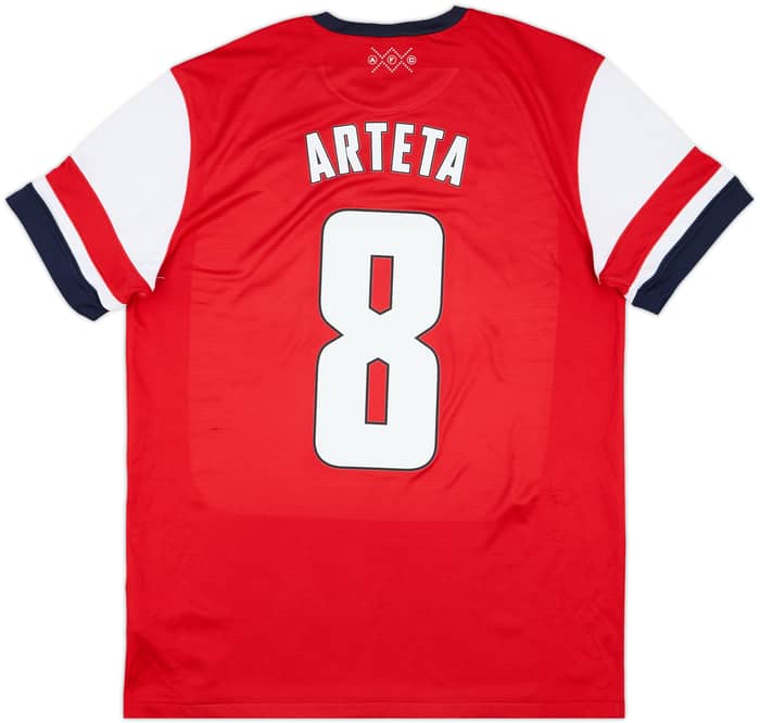 2012-14 Arsenal Home Shirt Arteta #8 - 9/10 - (L)