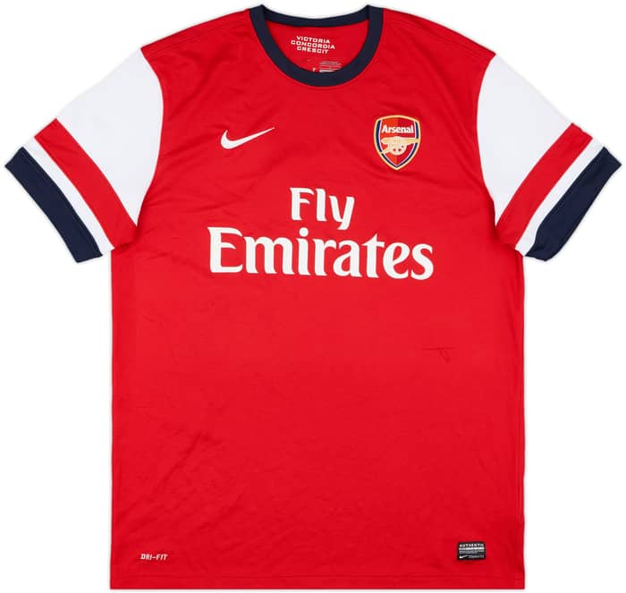 2012-14 Arsenal Home Shirt Arteta #8 - 9/10 - (L)