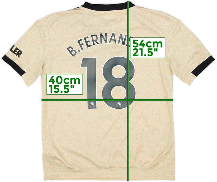 2019-20 Manchester United Away Shirt B.Fernandes #18 - 7/10 - (M.Boys)