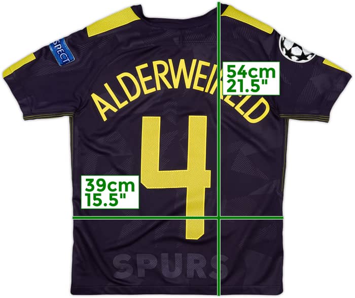 2017-18 Tottenham Third Shirt Alderwiereld #4 - 9/10 - (M.Boys)
