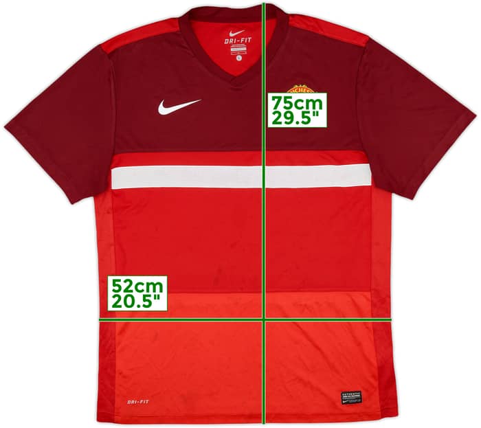 2011-12 Manchester United Nike Training Shirt - 7/10 - (L)