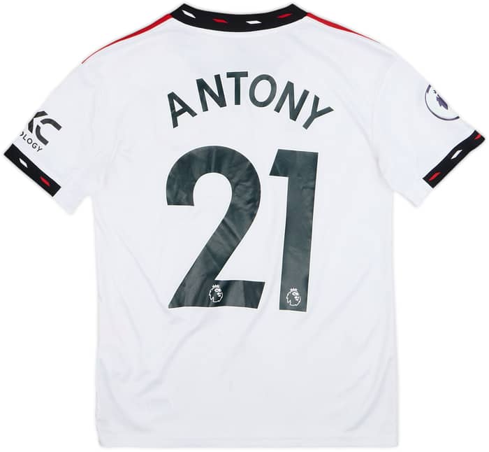 2022-23 Manchester United Away Shirt Antony #21 - 6/10 - (M.Boys)