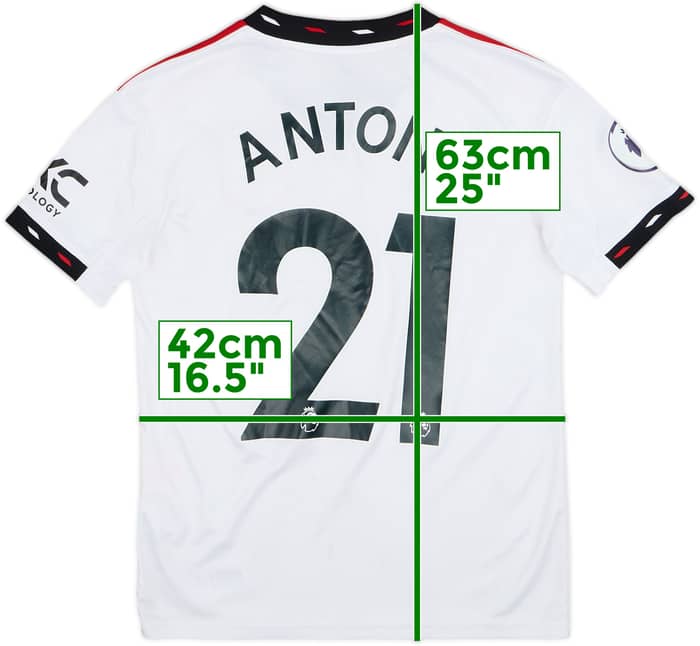 2022-23 Manchester United Away Shirt Antony #21 - 6/10 - (M.Boys)