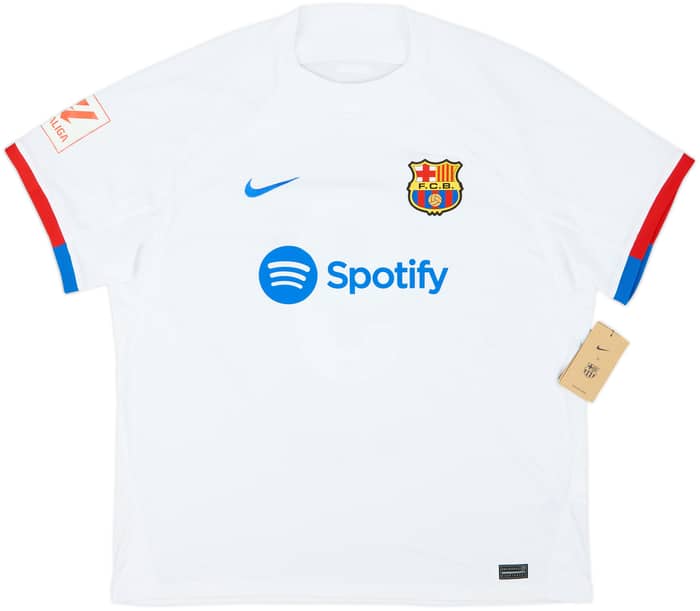 2023-24 Barcelona Away Shirt Lewandowski #9 (XXL)
