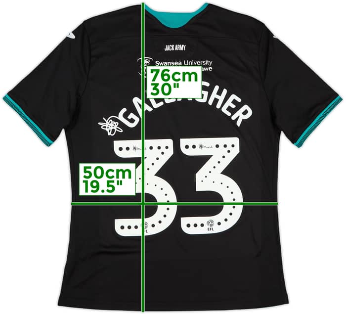 2019-20 Swansea Away Shirt Gallagher #33 - 10/10 - (L)