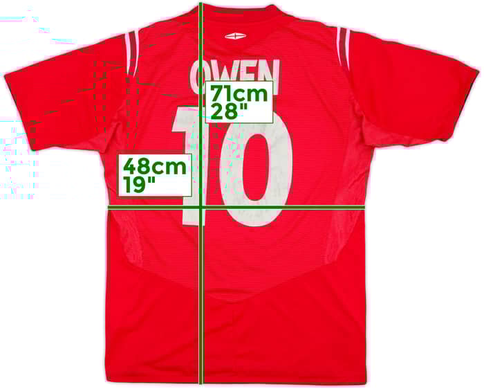 2004-06 England Away Shirt Owen #10 - 5/10 - (M)