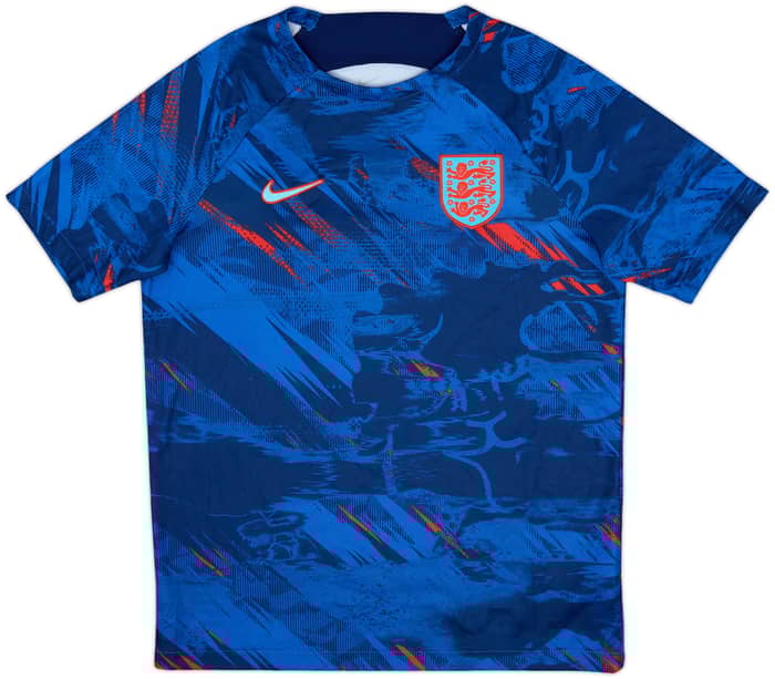 2022-23 England Nike Pre-Match Training Shirt - 9/10 - (XL.Boys)
