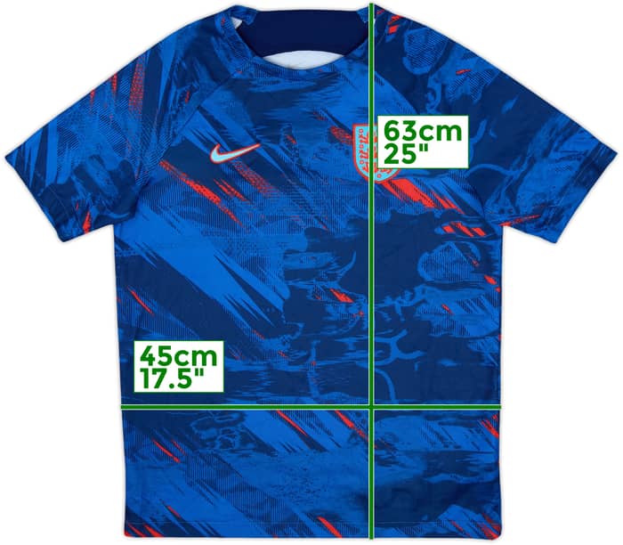 2022-23 England Nike Pre-Match Training Shirt - 9/10 - (XL.Boys)