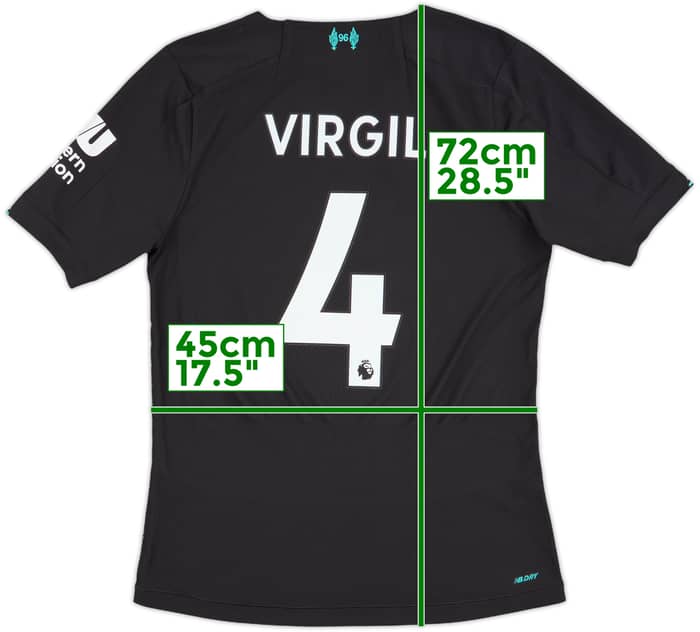 2019-20 Liverpool Authentic Third Shirt Virgil #4 - 10/10 - (M)