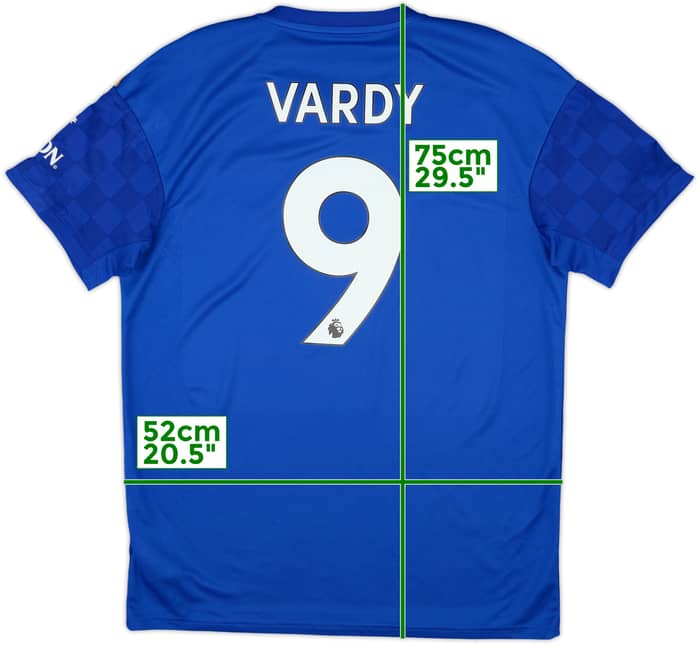 2019-20 Leicester Home Shirt Vardy #9 - 10/10 - (L)