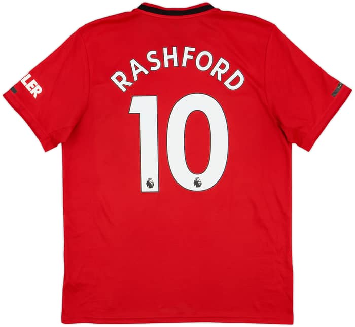 2019-20 Manchester United Home Shirt Rashford #10 - 9/10 - (L)