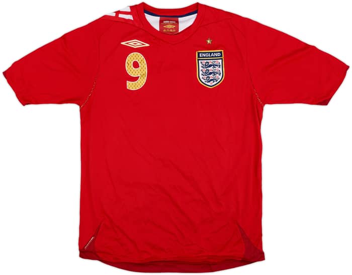 2006-08 England Away Shirt Rooney #9 - 7/10 - (M)