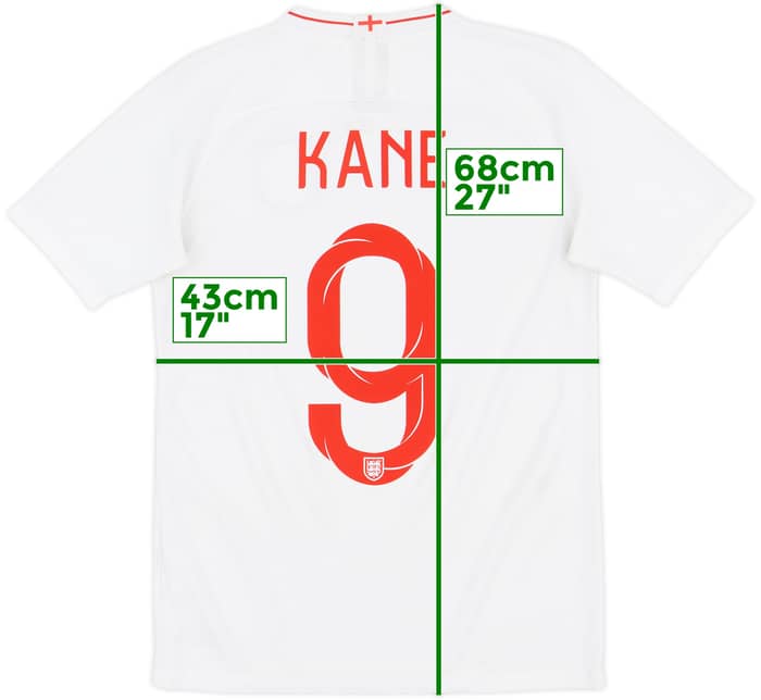 2018-19 England Home Shirt Kane #9 - 9/10 - (XL.Boys)
