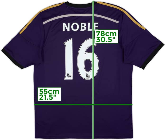2014-15 West Ham Third Shirt Noble #16 - 8/10 - (L)