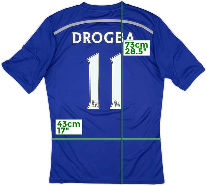 2014-15 Chelsea Home Shirt Drogba #11 - 5/10 - (M)