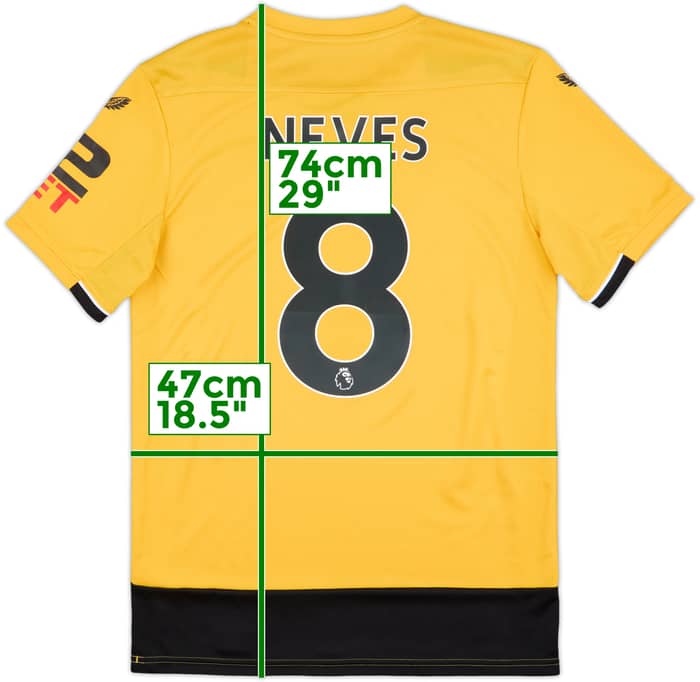 2022-23 Wolves Home Shirt Neves #8 - 9/10 - (S)