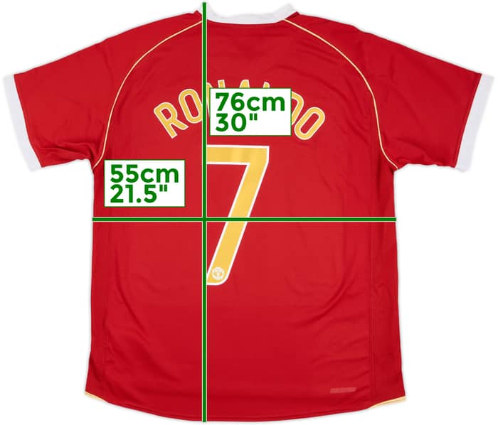 2006-07 Manchester United Home Shirt Ronaldo #7 - 7/10 - (L)