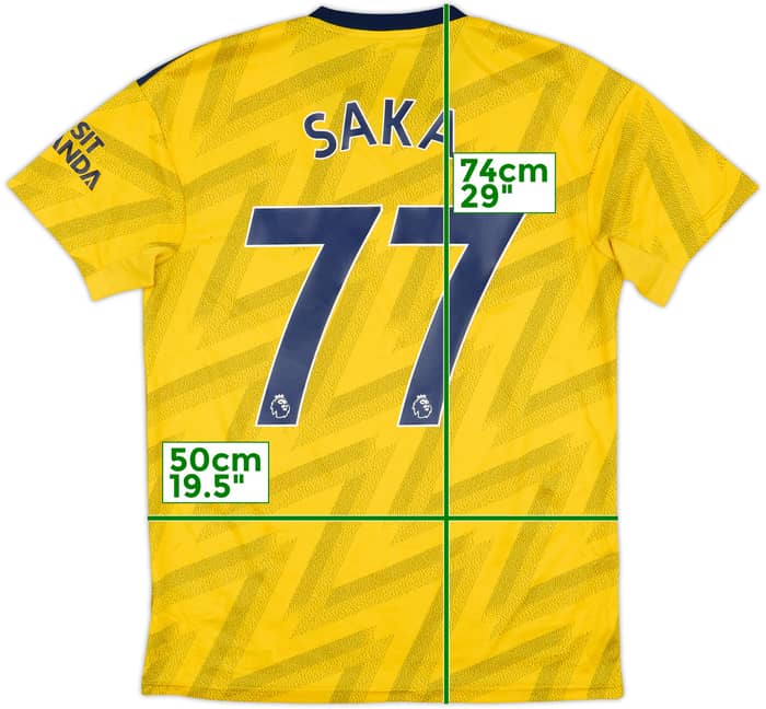 2019-20 Arsenal Away Shirt Saka #77 - 6/10 - (M)