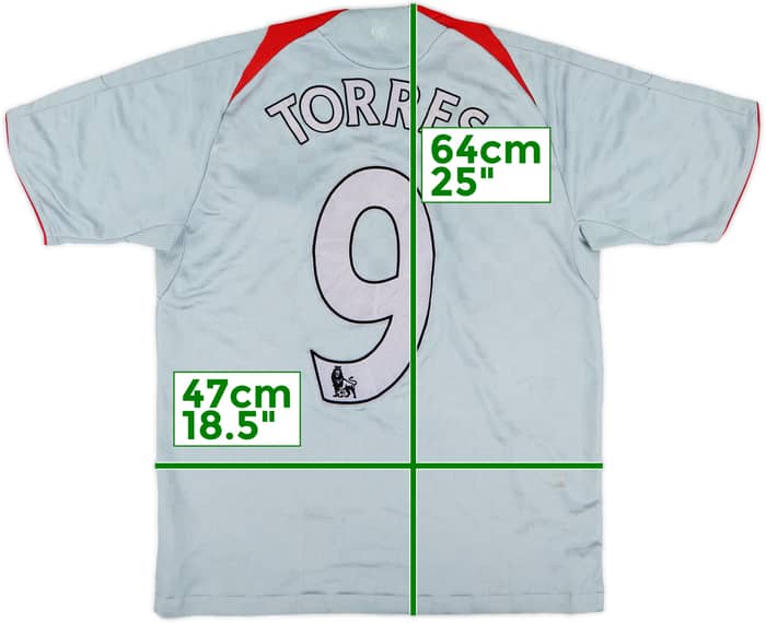 2008-09 Liverpool Away Shirt Torres #9 - 6/10 - (XL.Boys)
