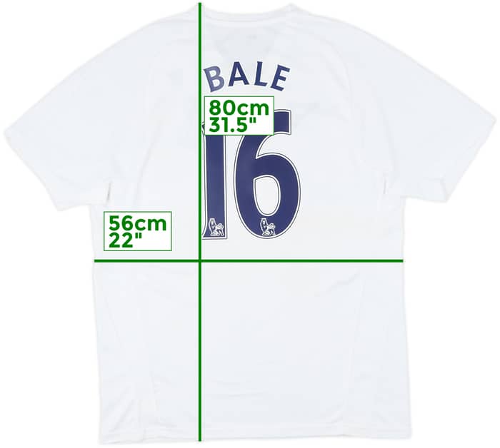 2007-08 Tottenham Home Shirt Bale #16 - 8/10 - (L)