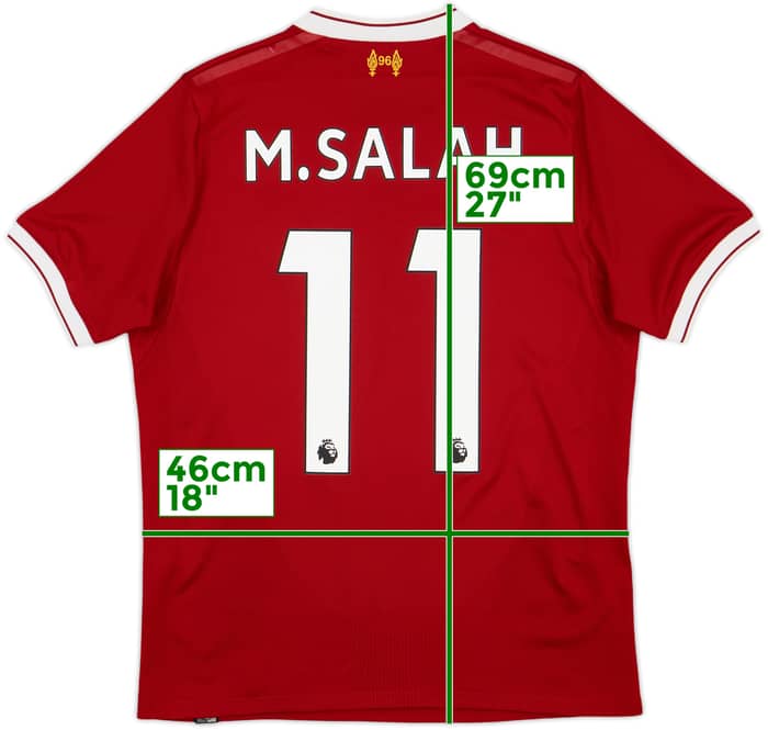 2017-18 Liverpool 125 Years Home Shirt M.Salah #11 - 9/10 - (XL.Boys)