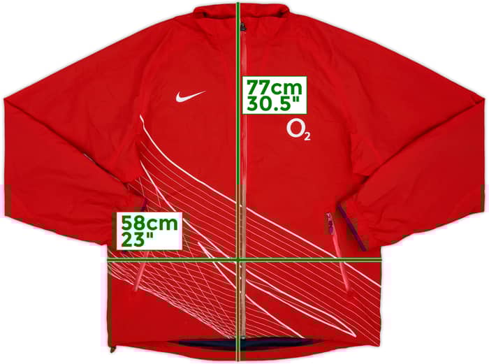 2006-07 England Rugby Nike Track Jacket - 8/10 - (L)