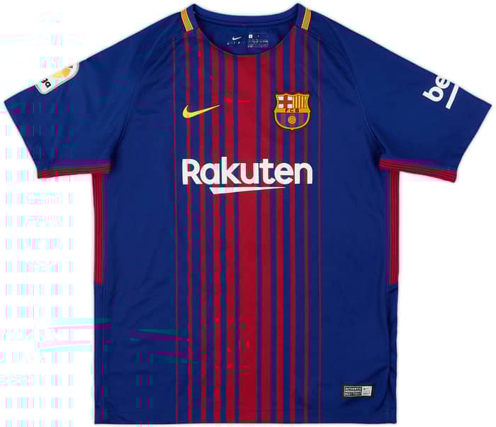2017-18 Barcelona Home Shirt Neymar Jr #11 - 8/10 - (L.Boys)