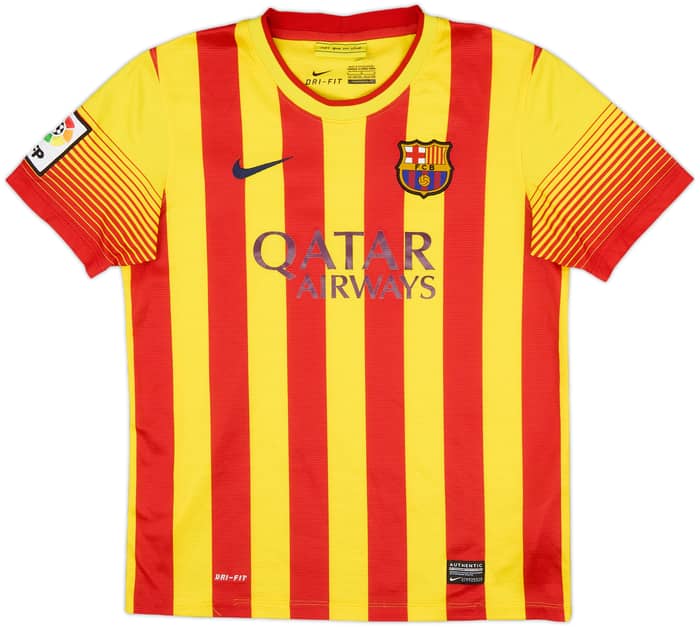 2013-15 Barcelona Away Shirt - 6/10 - (L.Boys)